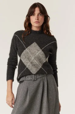 Aberdeen Argyle Jumper - Charcoal