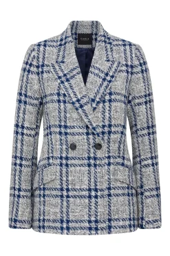 Alix Jacket - Navy Check