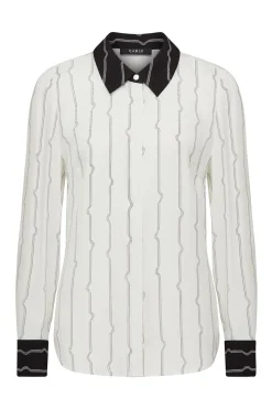 Allegra Stripe Blouse - Pulse Print