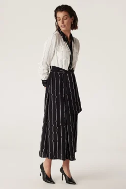 Allegra Stripe Dress - Pulse Print