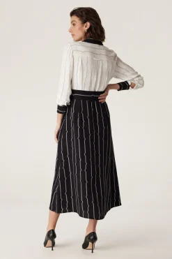 Allegra Stripe Dress - Pulse Print