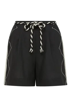 Ally Embroidered Short - Black