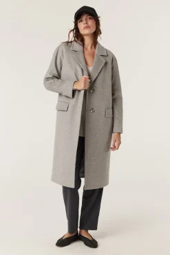 Anderson Wool Coat - Grey Marle