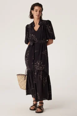 Angelique Dress - Black Floral