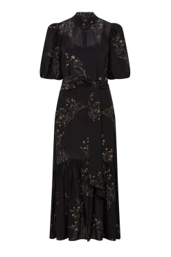 Angelique Dress - Black Floral