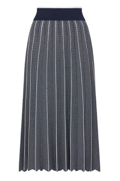 Astoria Crepe Skirt - Navy