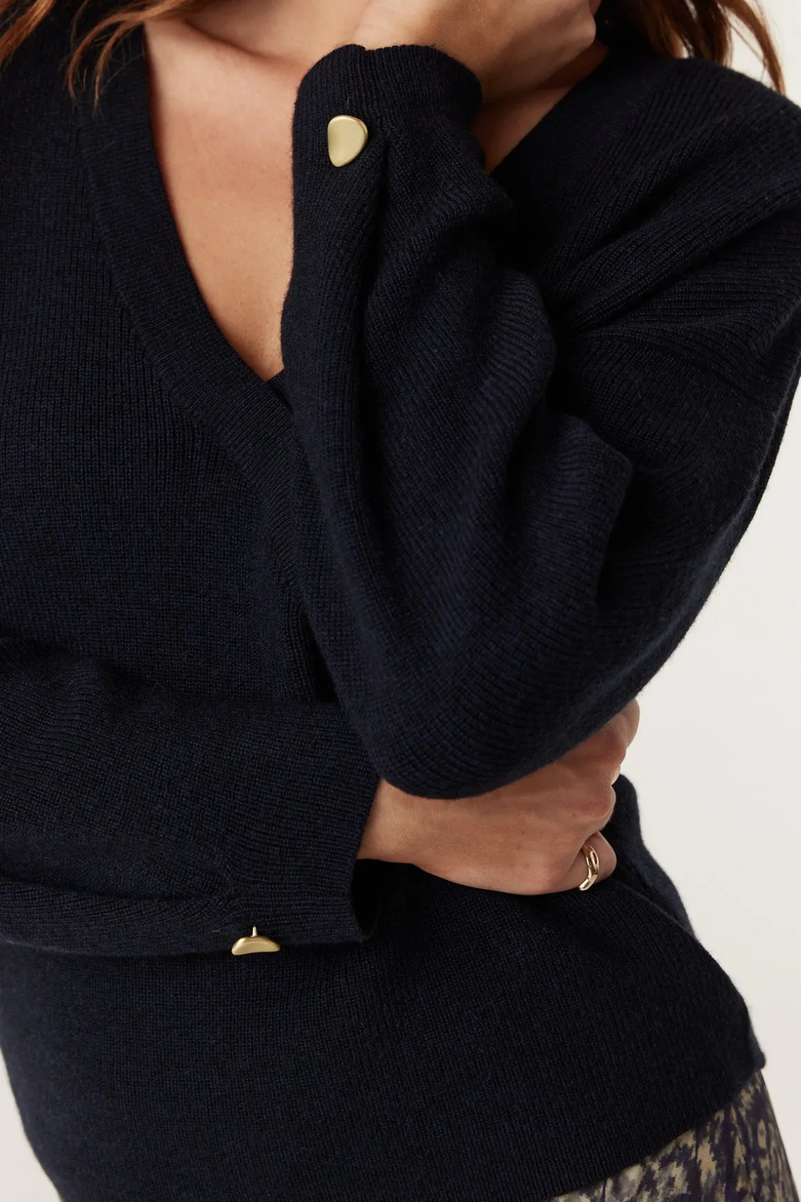 Audrey Merino Jumper - Midnight Navy