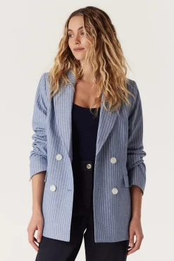 Austin Pinstripe Blazer - Blue Pinstripe