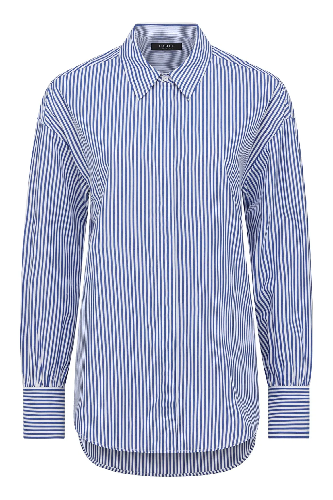 Boyfriend Shirt - Navy Stripe