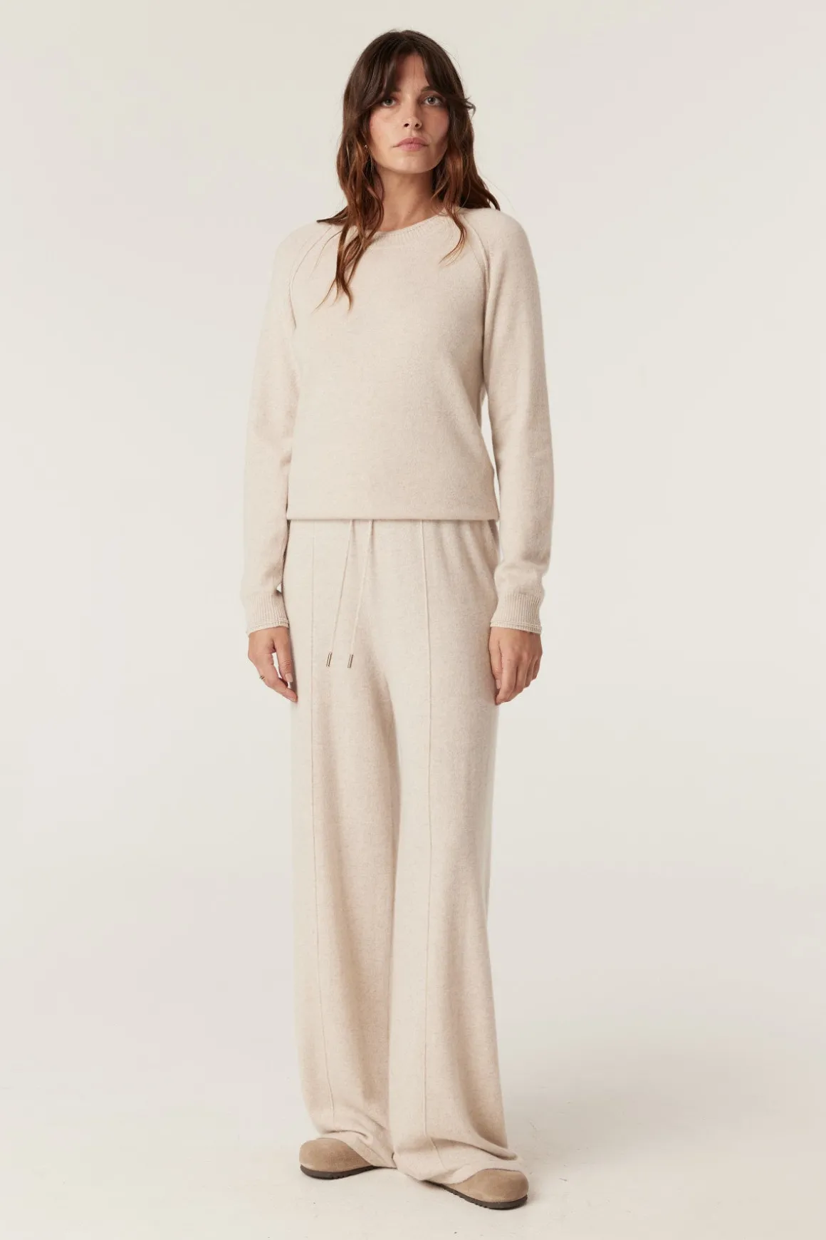 Cashmere Crew Jumper - Oatmeal