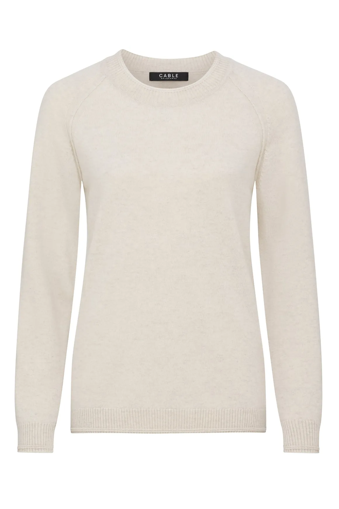 Cashmere Crew Jumper - Oatmeal