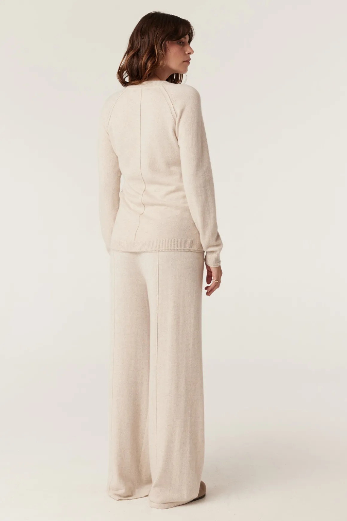 Cashmere Crew Jumper - Oatmeal