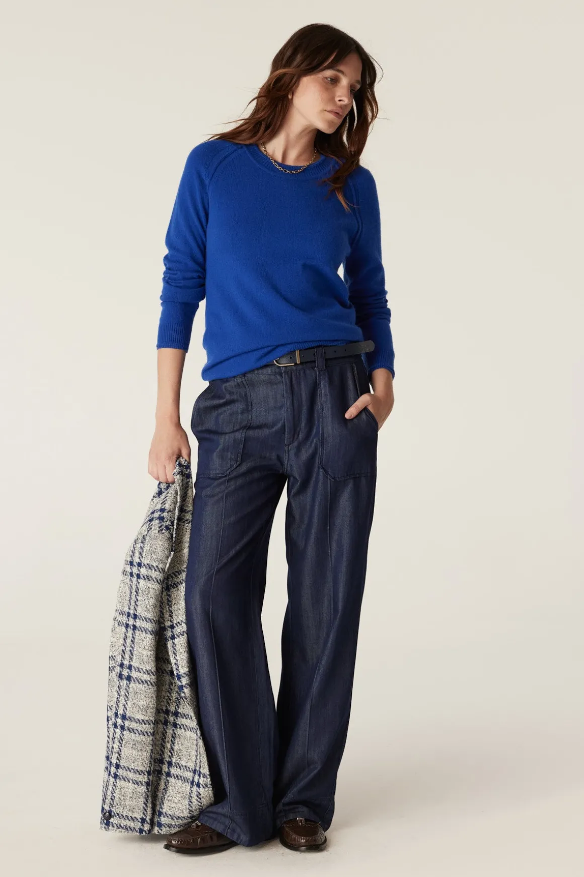 Cashmere Crew Jumper - Sapphire Blue