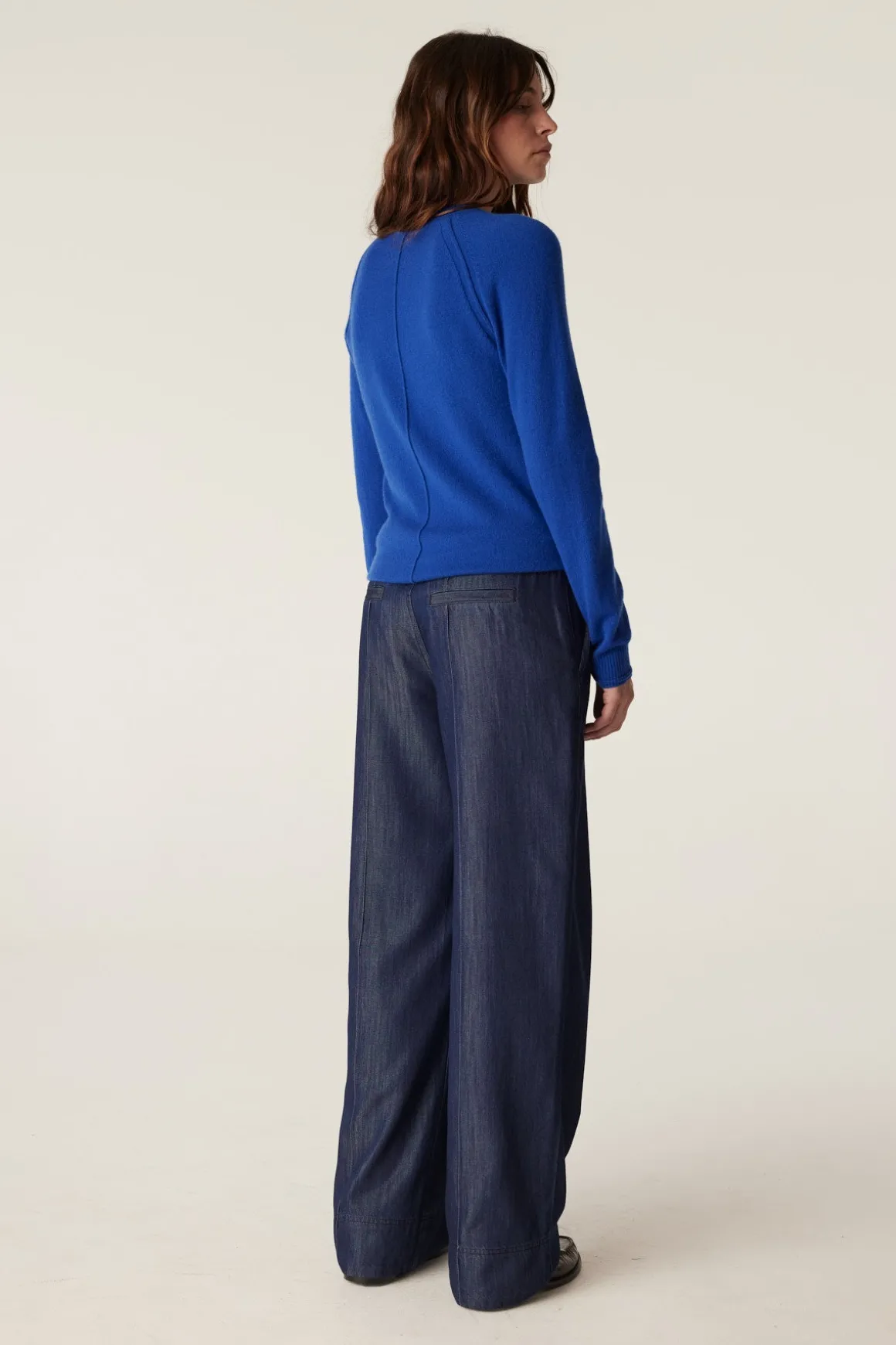 Cashmere Crew Jumper - Sapphire Blue
