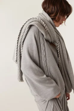 Cashwool Blanket Scarf - Grey Marle