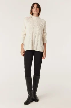 Cashwool Cable Jumper - Milk