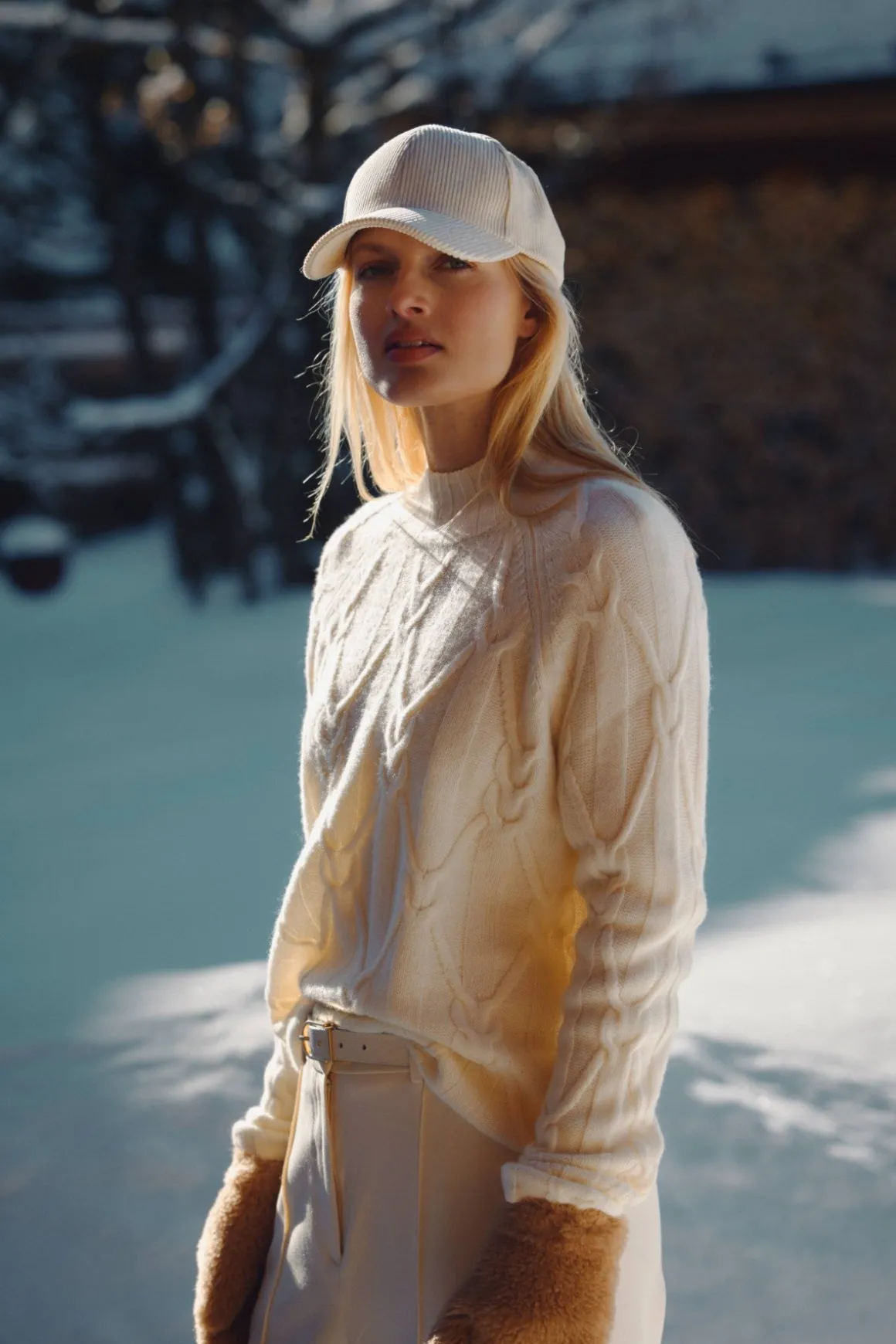 Cashwool Cable Jumper - Milk