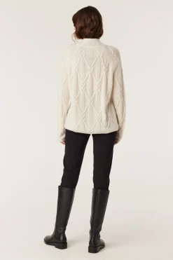 Cashwool Cable Jumper - Milk