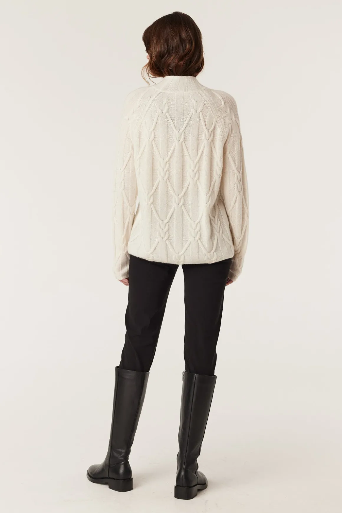 Cashwool Cable Jumper - Milk