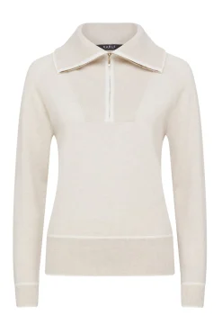 Cashwool Track Jumper - Oatmeal