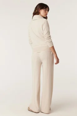 Cashwool Track Jumper - Oatmeal