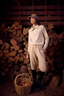 Cashwool Track Pant - Oatmeal