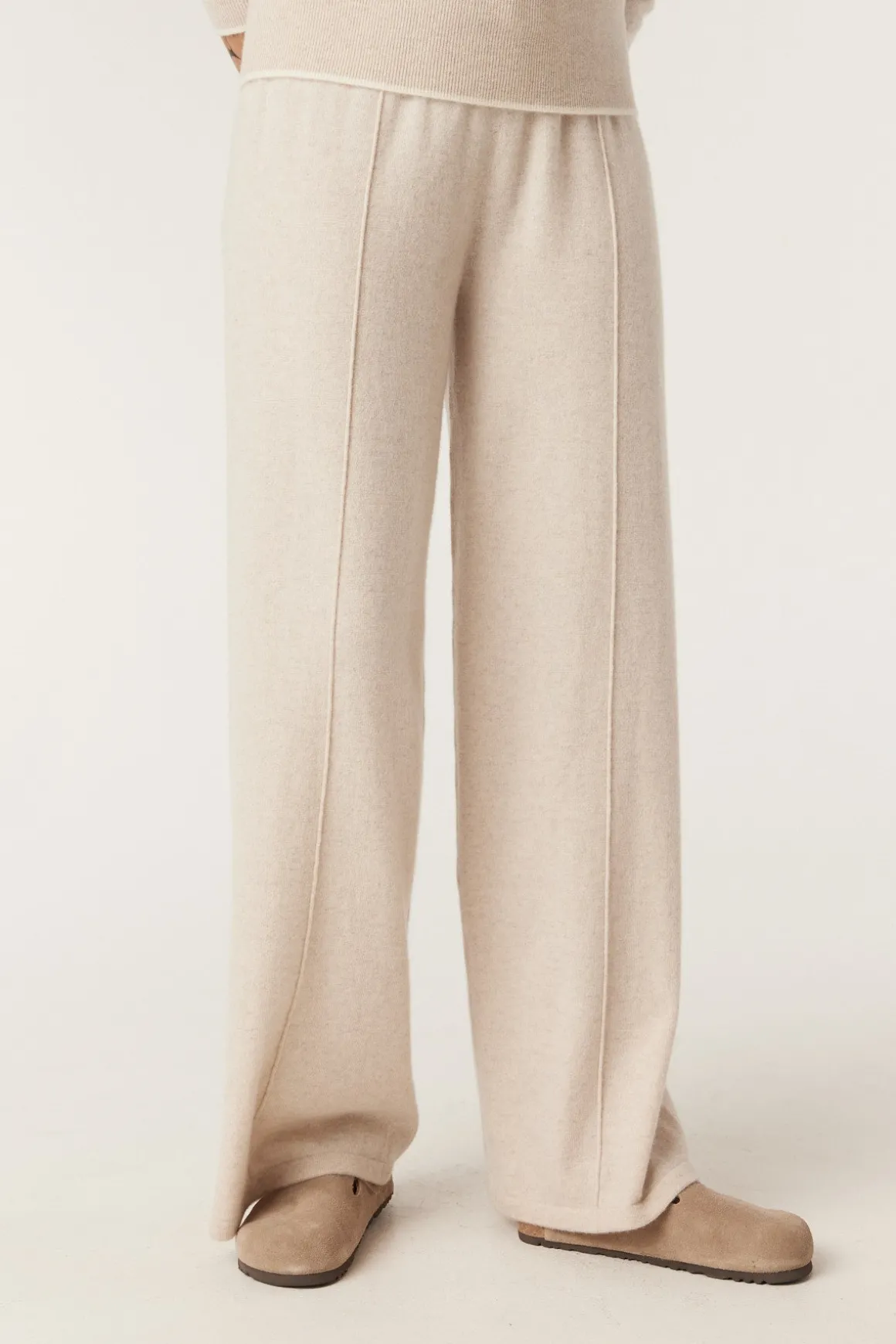 Cashwool Track Pant - Oatmeal