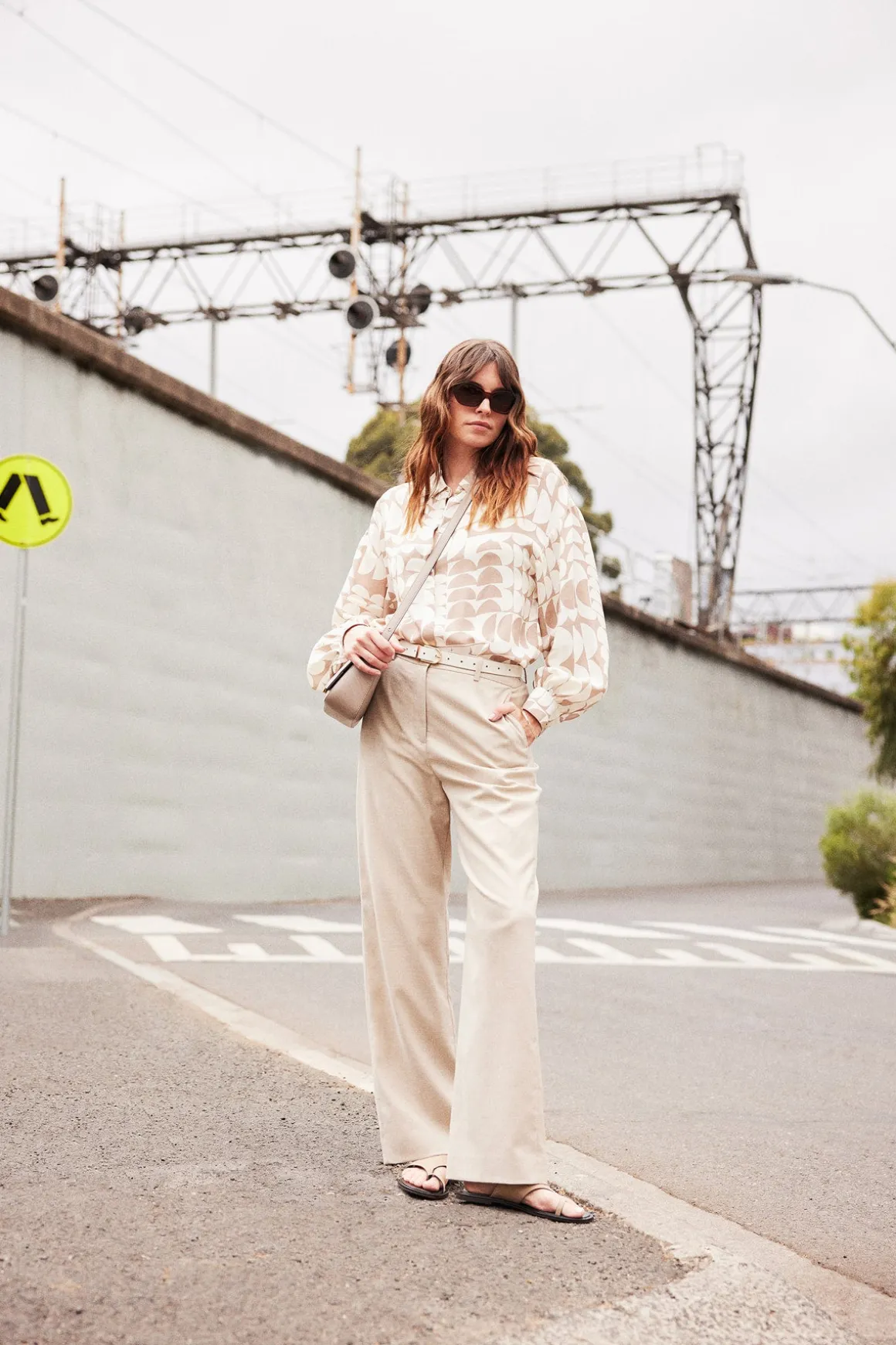 Dune Blouse - Half Moon Print