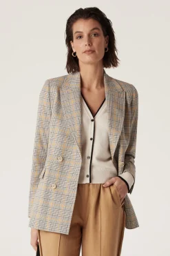 Elton Blazer - Yellow Check