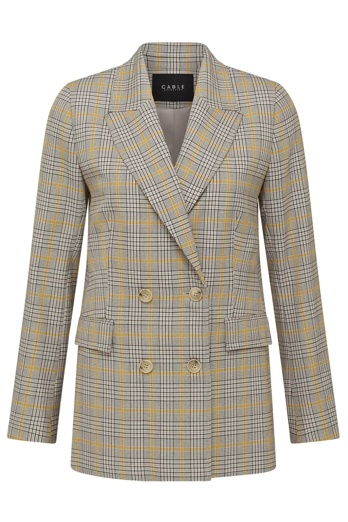 Elton Blazer - Yellow Check