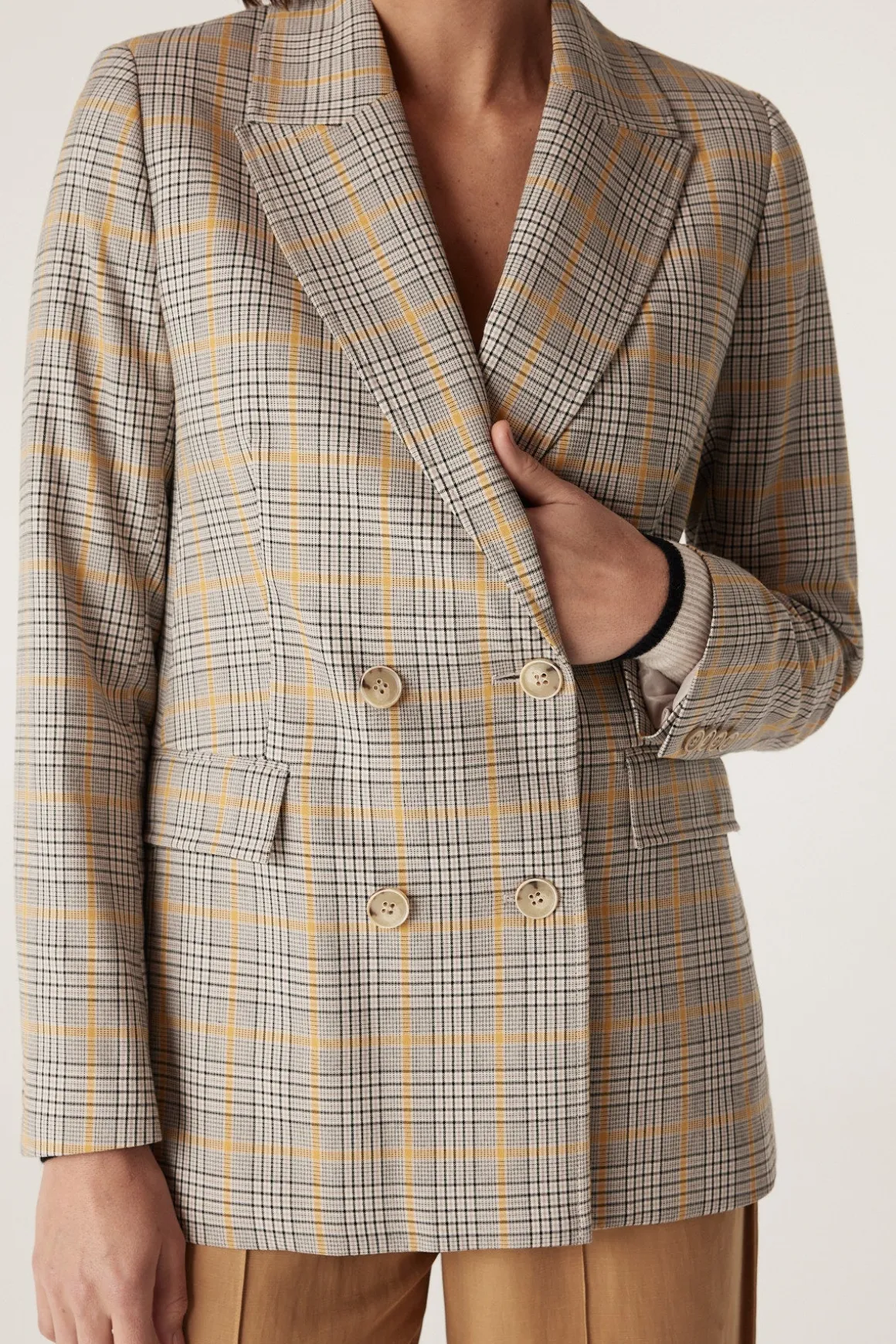 Elton Blazer - Yellow Check