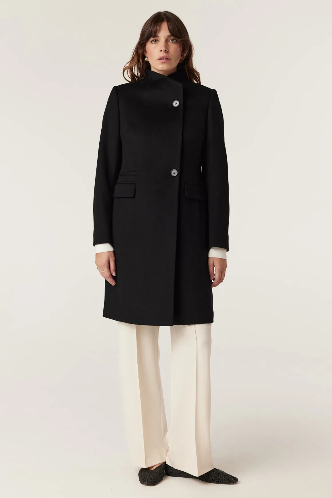 Eton Wool Coat - Black