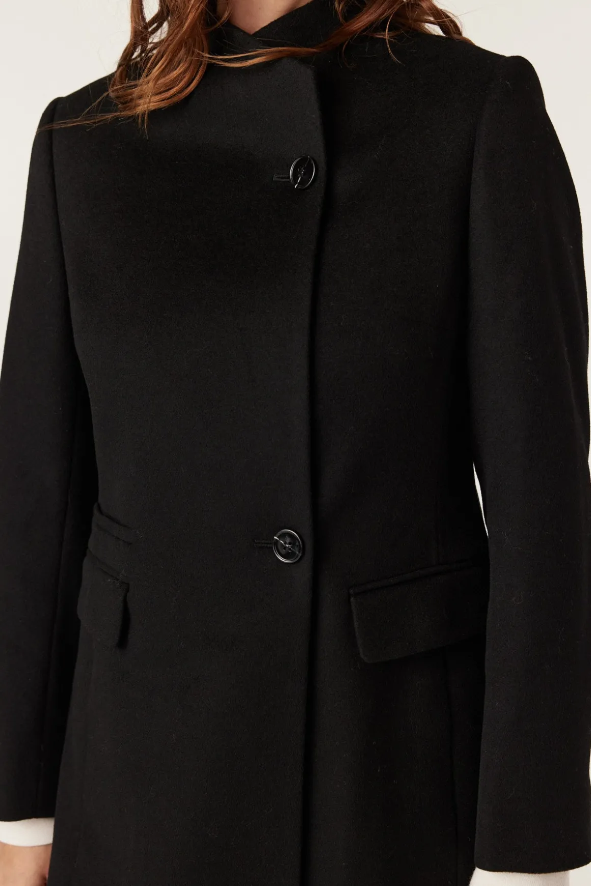 Eton Wool Coat - Black