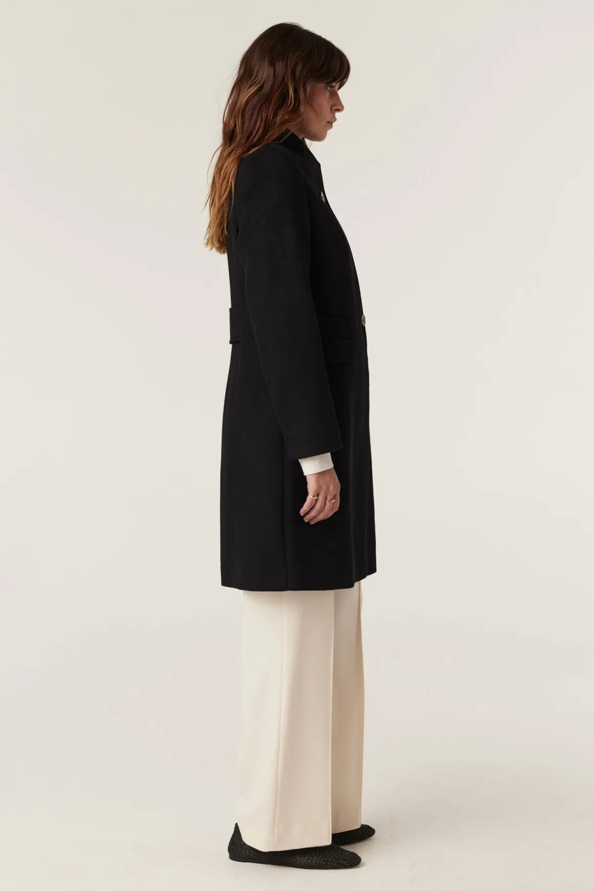 Eton Wool Coat - Black