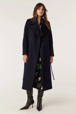 Evans Wool Coat - Navy