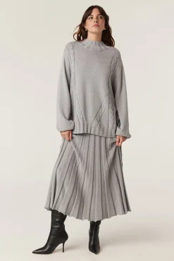 Franzi Merino Skirt - Grey Marle