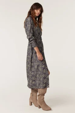 Grace Midi Dress - Reptile Print