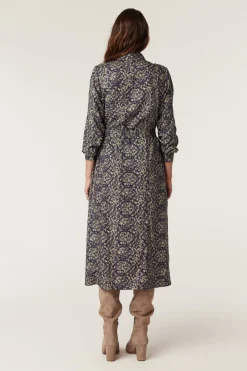 Grace Midi Dress - Reptile Print