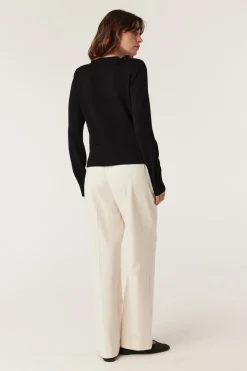 Harriet Merino Cardigan - Black