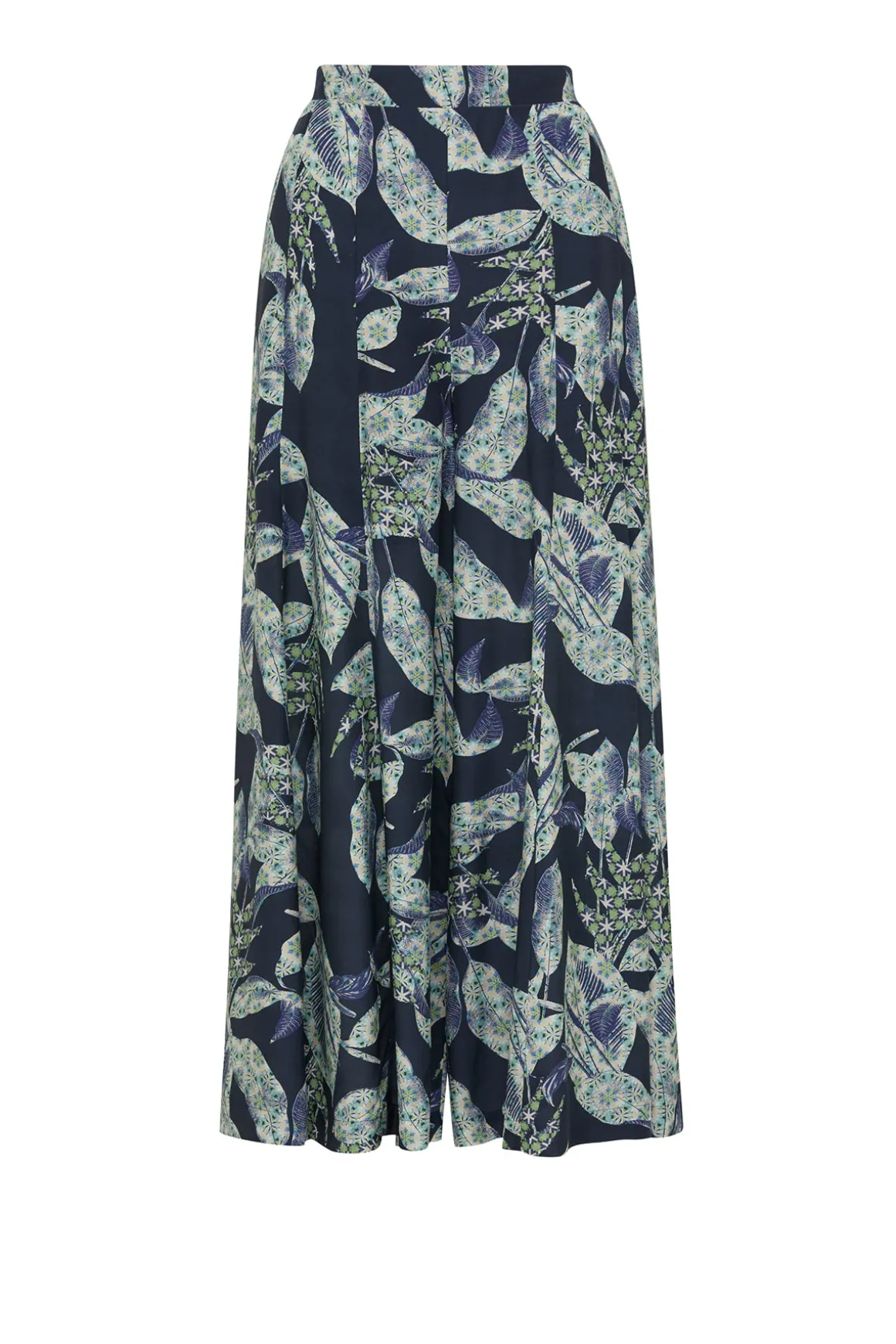 Havana Wide Leg Pant - Navy Floral