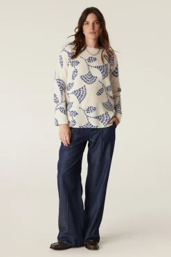 Hayes Mohair Jumper - Blue Print