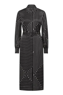 Imogen Dress - Linear Print