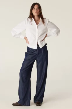 Isobel Embroidered Shirt - White