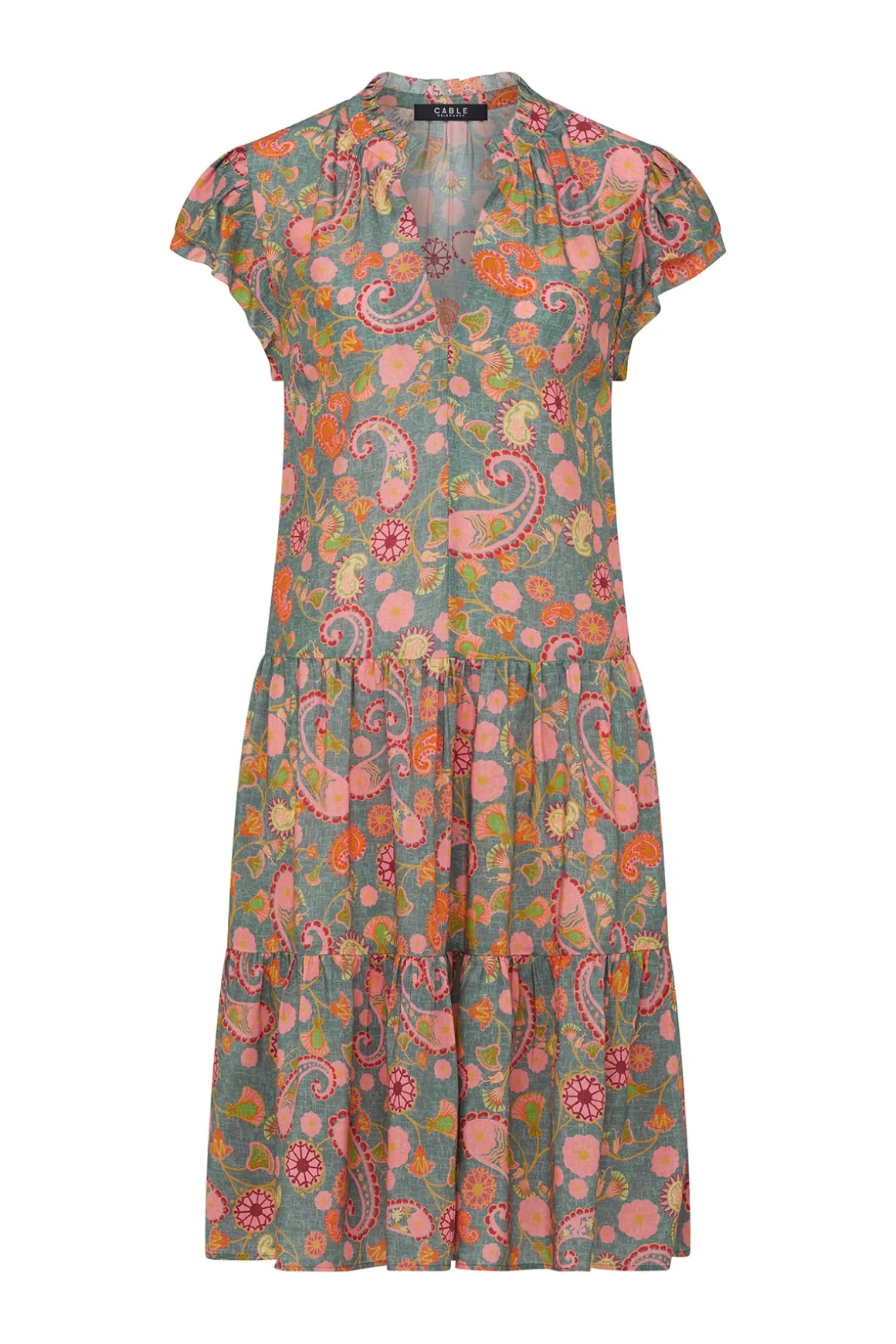 Laura Frill Dress - Paisley