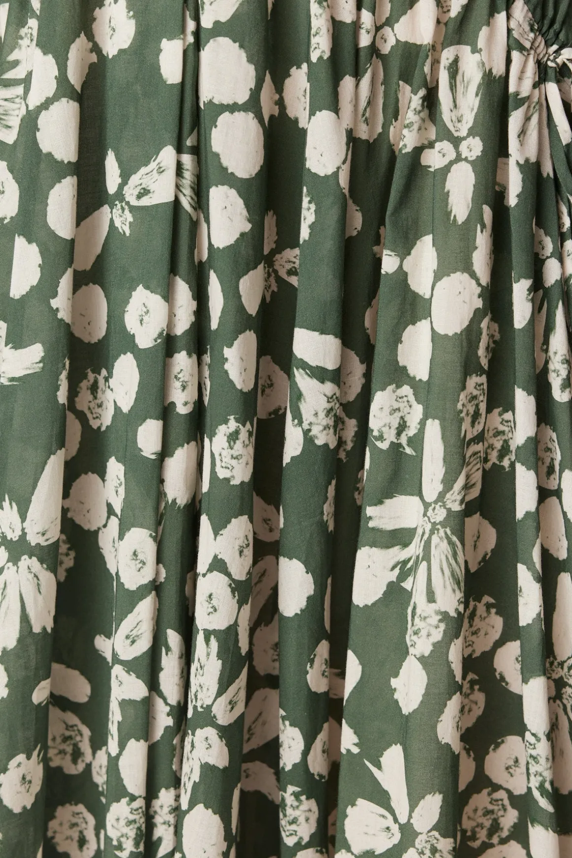 Layla Midi Dress - Khaki Floral