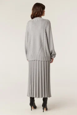 Lucern Merino Jumper - Grey Marle
