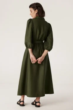 Manly Midi Dress - Olive