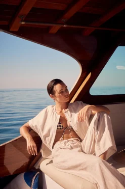 Marrakesh Linen Jacket - Natural