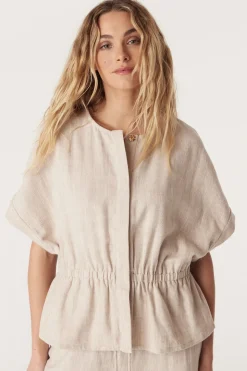 Marrakesh Linen Jacket - Natural