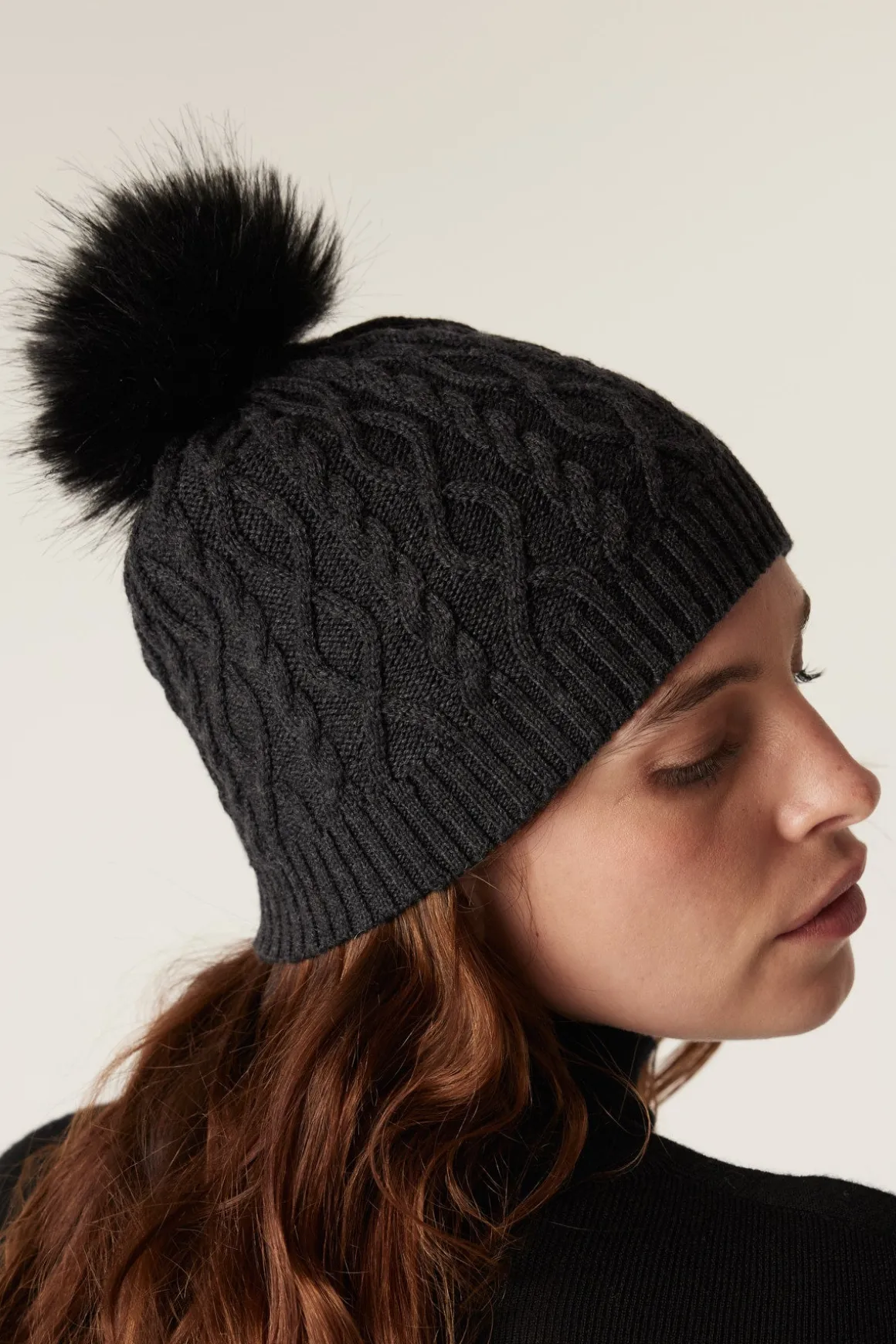 Merino Beanie - Charcoal